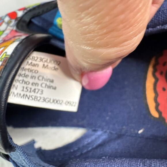 SpongeBob SquarePants Shoes Nickelodeon Ground Up Sz 7 Slip On Sneakers - Picture 10 of 11